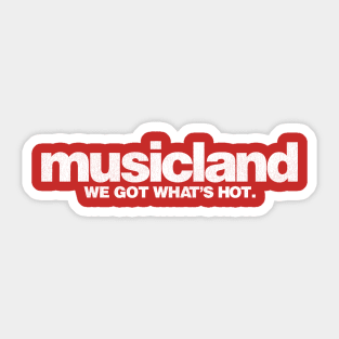 Retro Defunct Musicland Record Store Sticker